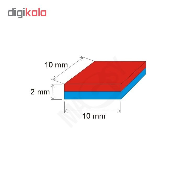 آهن ربا مدل CLY10x10x2 بسته 10 عددی