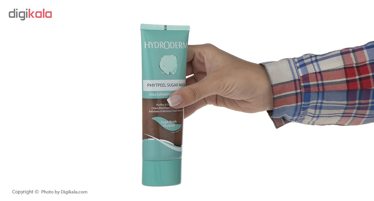 ماسک اسکراب صورت هیدرودرم مدل Phytpeel با عصاره درخت چای، روغن کالاندولا، روغن جوجوبا و هسته گیلاس، ساینده پوست، جذب سریع، مناسب پوست معمولی، حجم 100 میلیلیتر