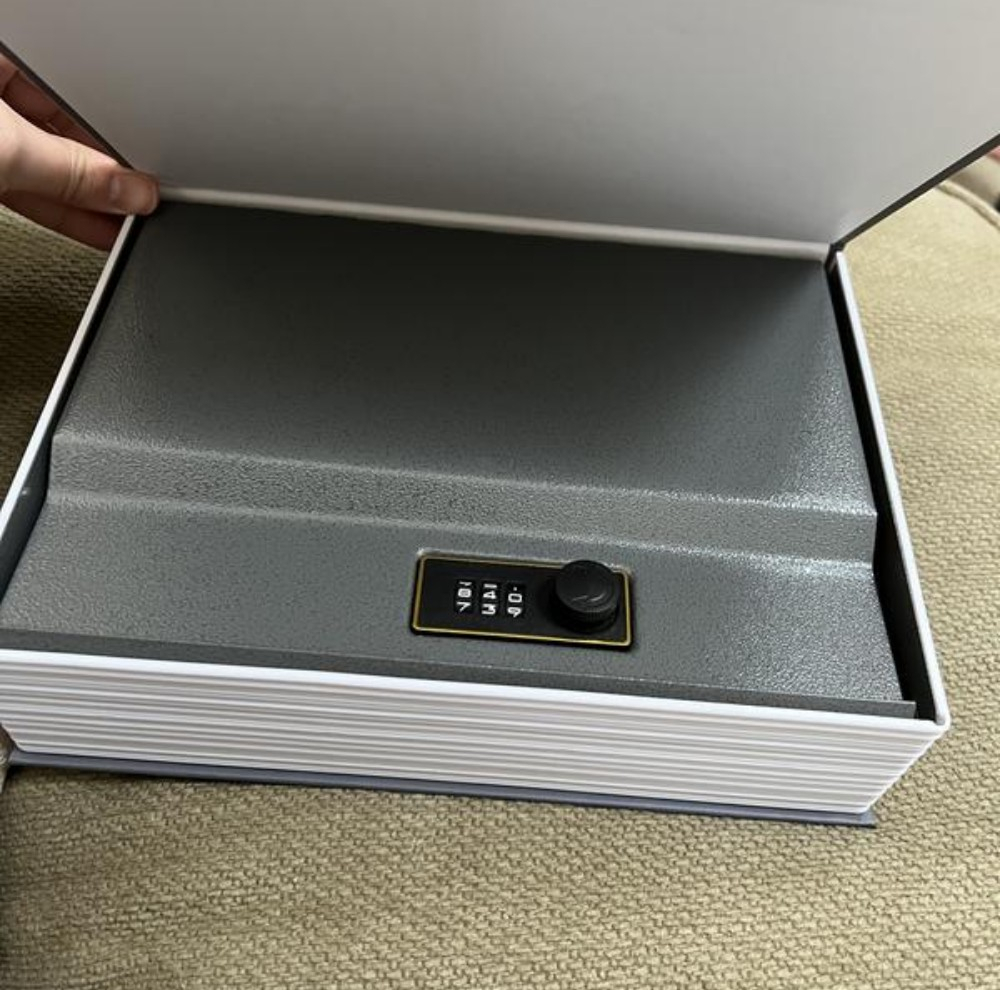 گاوصندوق مدل کتابی طرح دیکشنری قفل رمزدار وزن 1 کیلوگرم