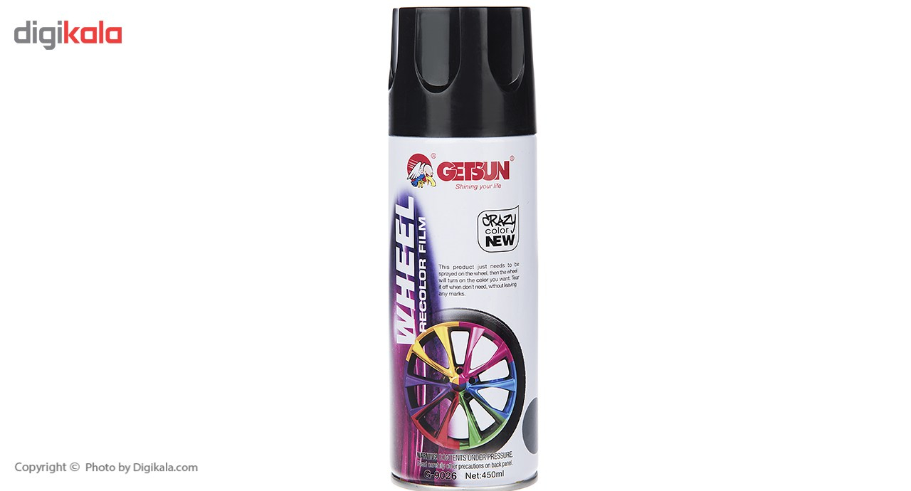 اسپری رنگ رینگ خودرو گتسان مدل G-9026 حجم 450 میلی لیتر