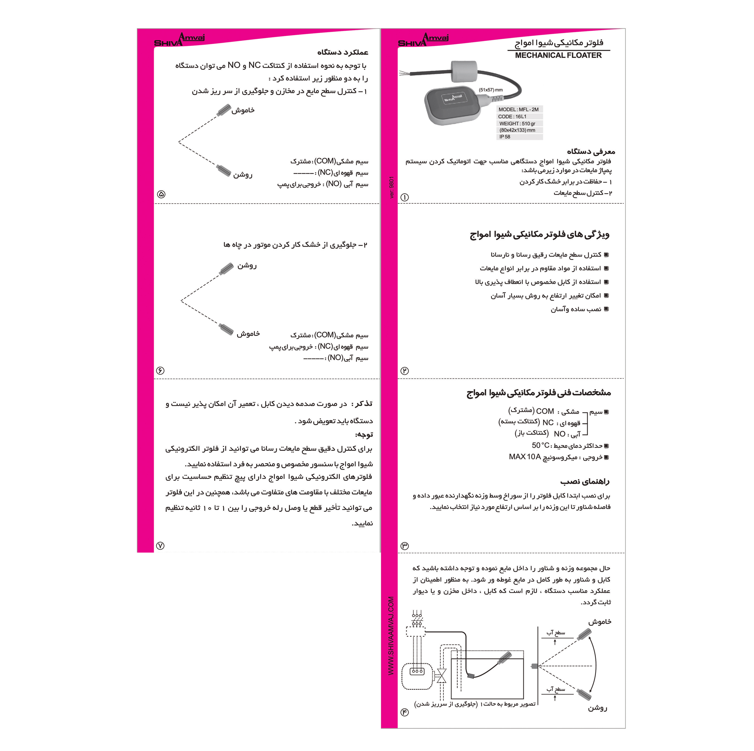 فلوتر شیوا امواج مدل MFL-2M