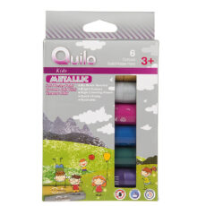 گواش جامد 6 رنگ کوییلو سری Kids مدل Metallic