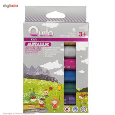 گواش جامد 6 رنگ کوییلو سری Kids مدل Metallic