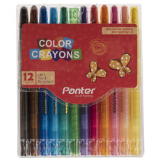 مداد شمعی 12 رنگ پنتر مدل Color