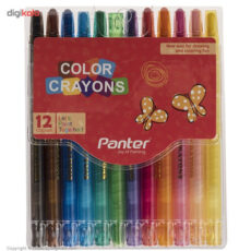 مداد شمعی 12 رنگ پنتر مدل Color