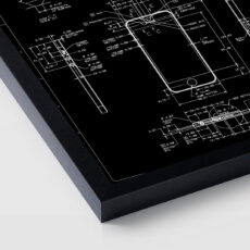 تابلو بکلیت طرح راهنمای طراحی گوشی آیفون مدل B-S4632