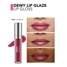 لیپ گلاس براق فلورمار مدل Dewy Glaze شماره 16 رنگ آلبالویی
