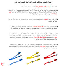 نوار كمربند ايمني خودرو كد ML-68F مناسب براي پژو 206