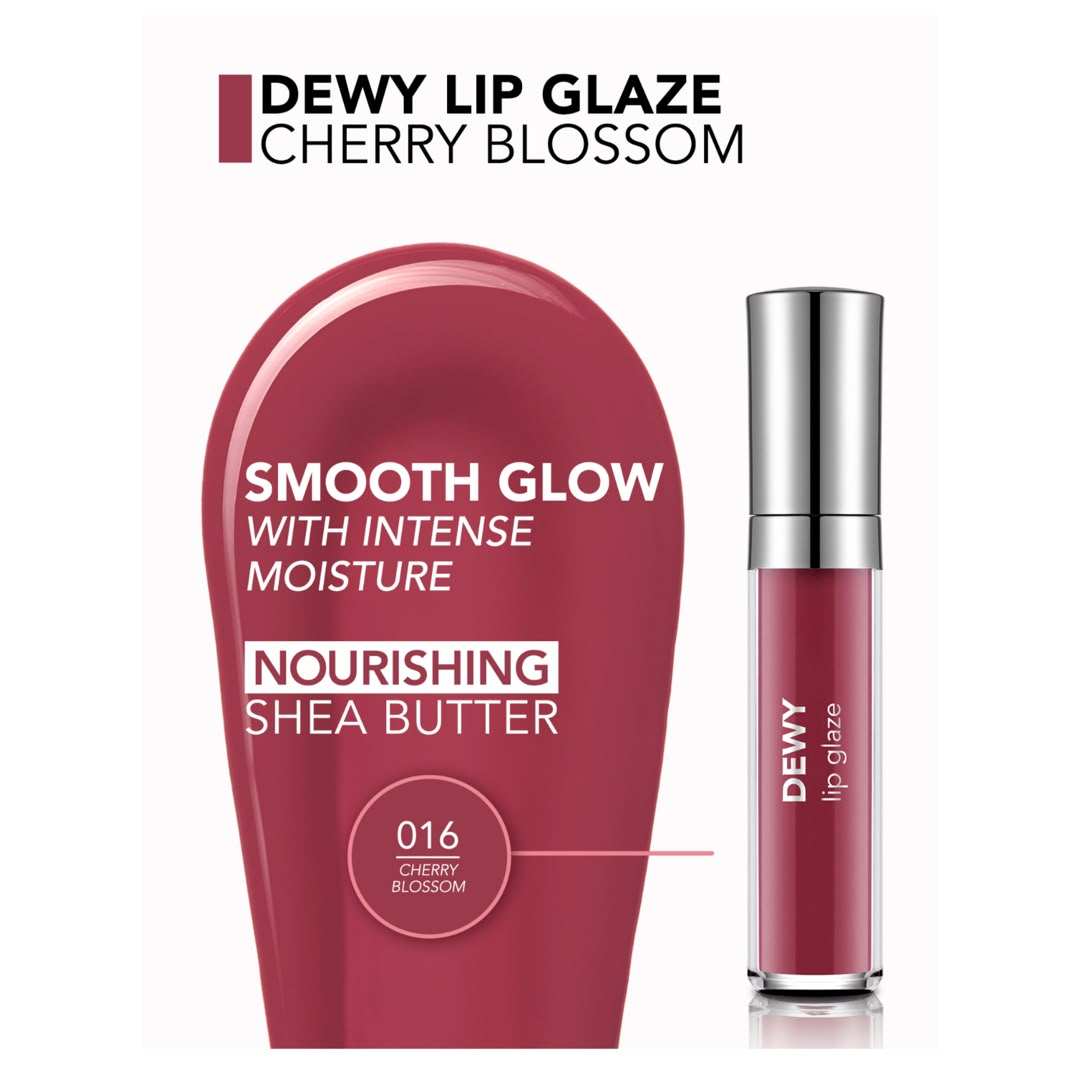لیپ گلاس براق فلورمار مدل Dewy Glaze شماره 16 رنگ آلبالویی