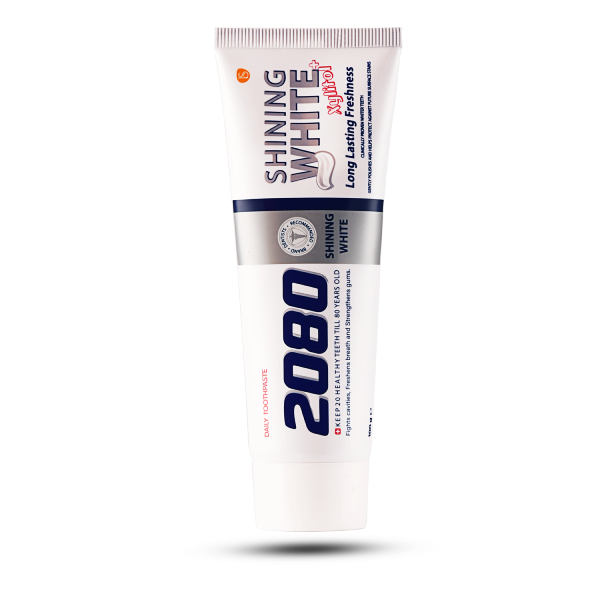 خمیر دندان بیست هشتاد 2080 مدل Shining White حجم 100 میلی لیتر