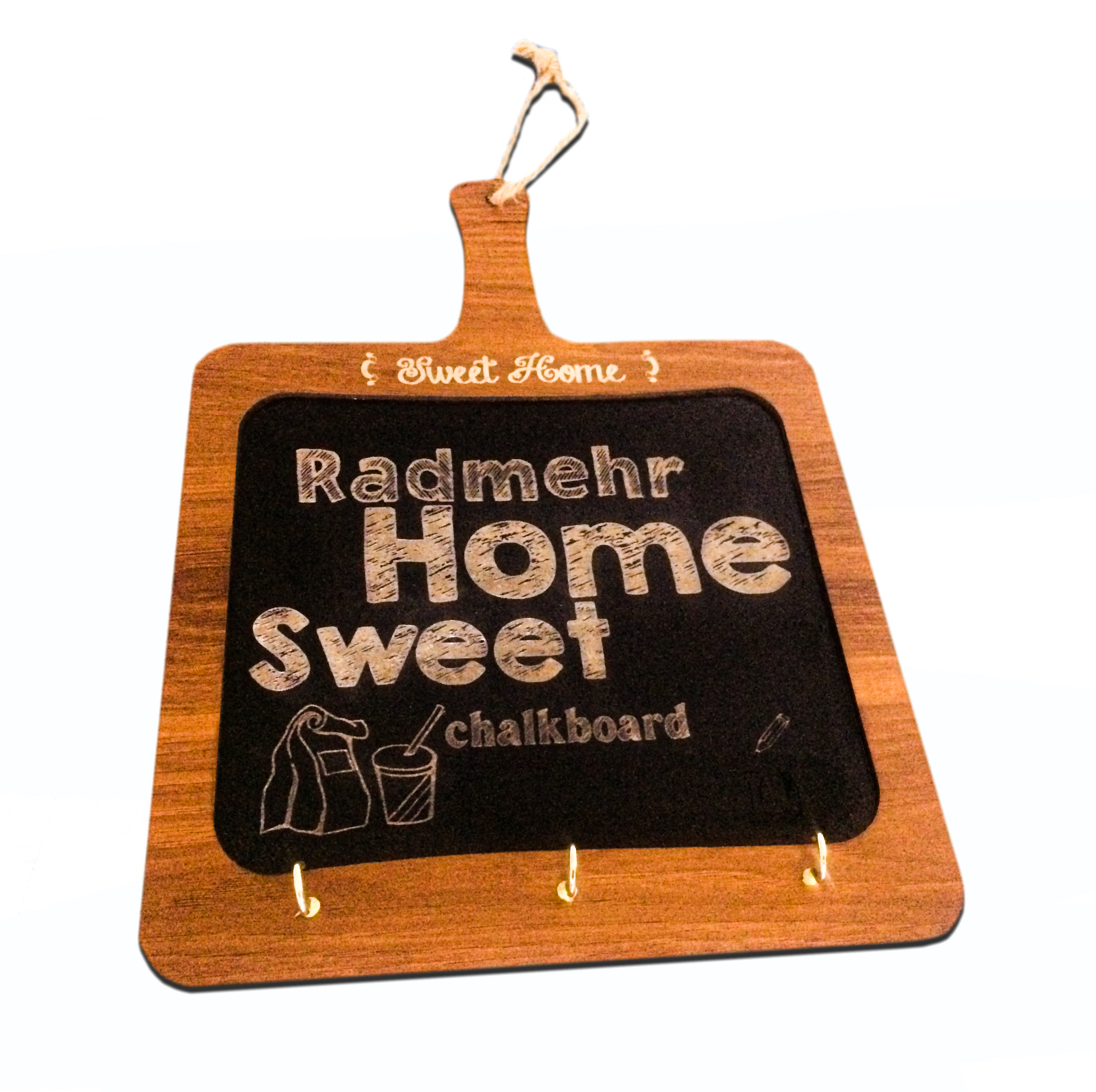 تخته سیاه رادمهر مدل Sweet Home سایز 24×33 سانتی متر