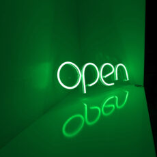 تابلو نئون فلکسی طرح Open مدل O1
