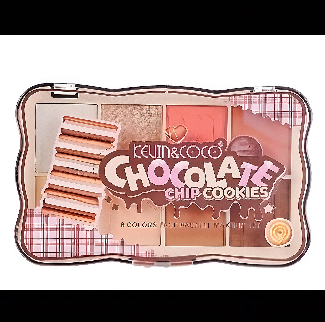 پالت رژگونه و کانتور کوین اند کوکو مدل chocolate شماره 01
