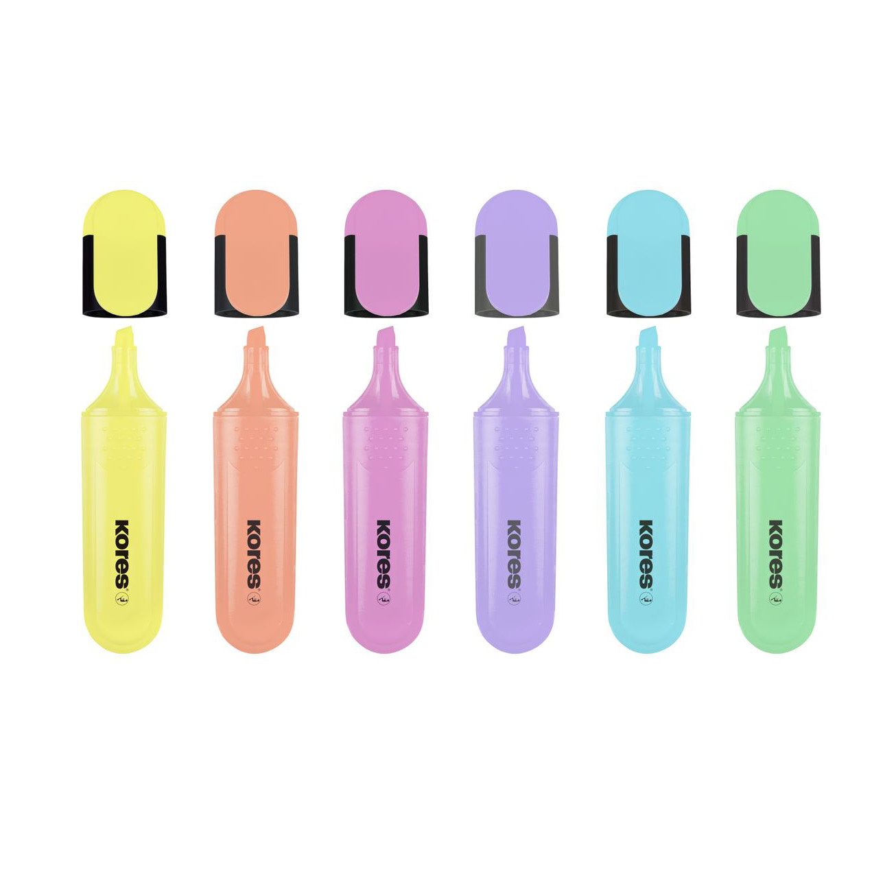ماژیک علامت گذار کورس مدل BRIGHT LINER PLUS PASTEL بسته 6 عددی