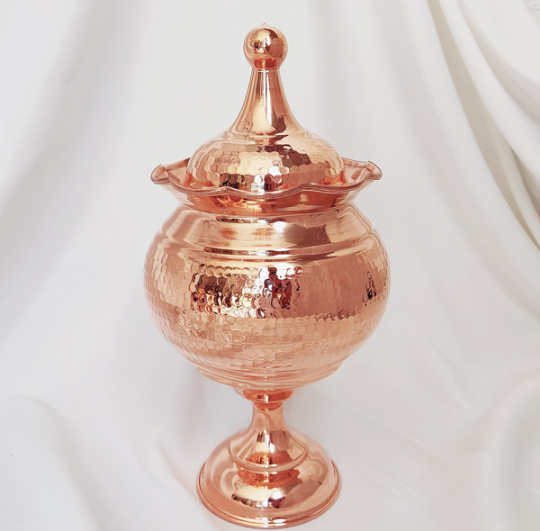 آجیل خوری مسی مدل لاله کد ZH282.2