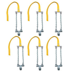 زنجیر چرخ شرکت زنجیر چرخ سهند مدل کمربندی 205_195 بسته 6 عددی