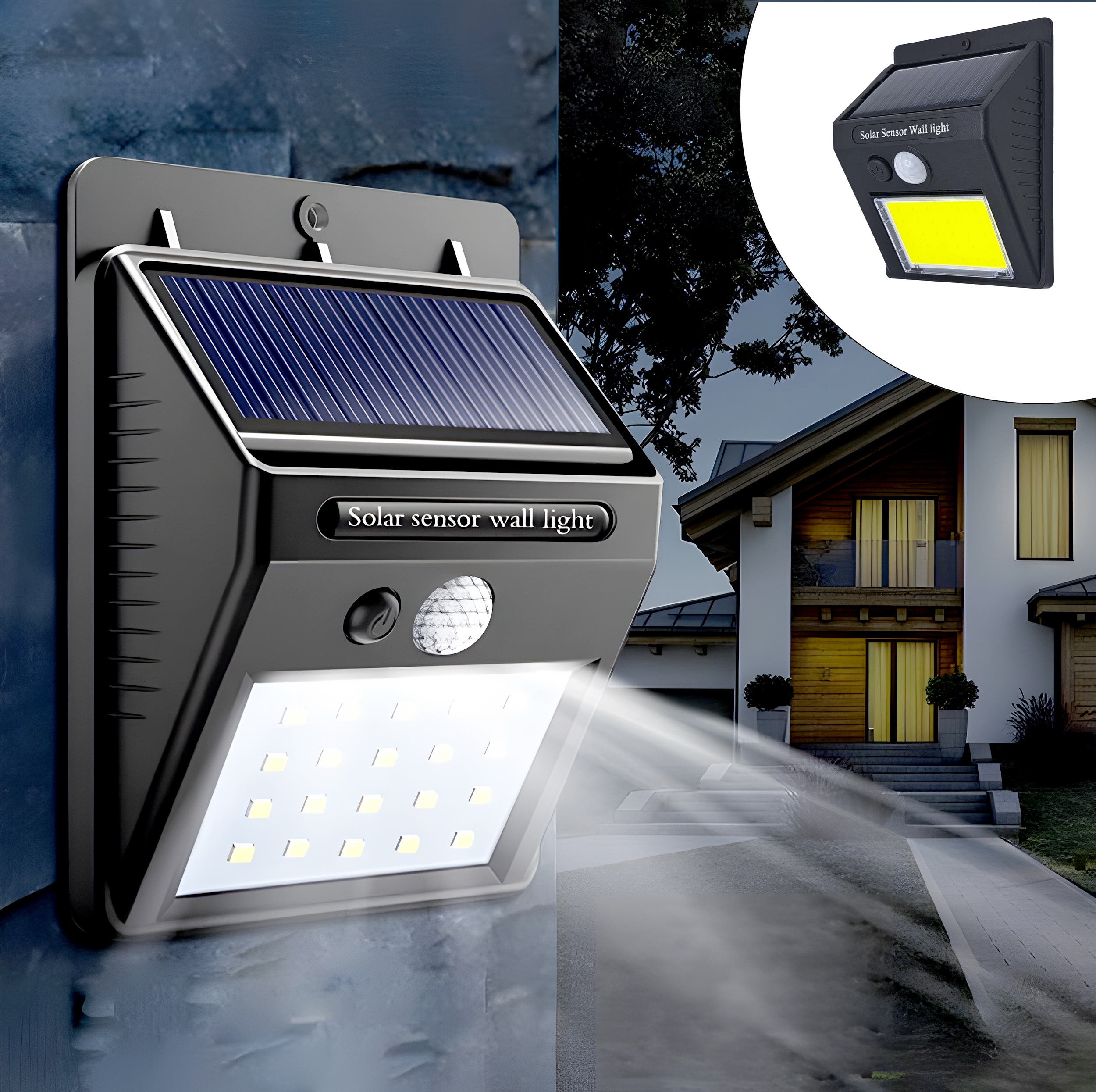 لامپ خورشیدی مدل Solar Sensor Wall Light کد 30Lamp