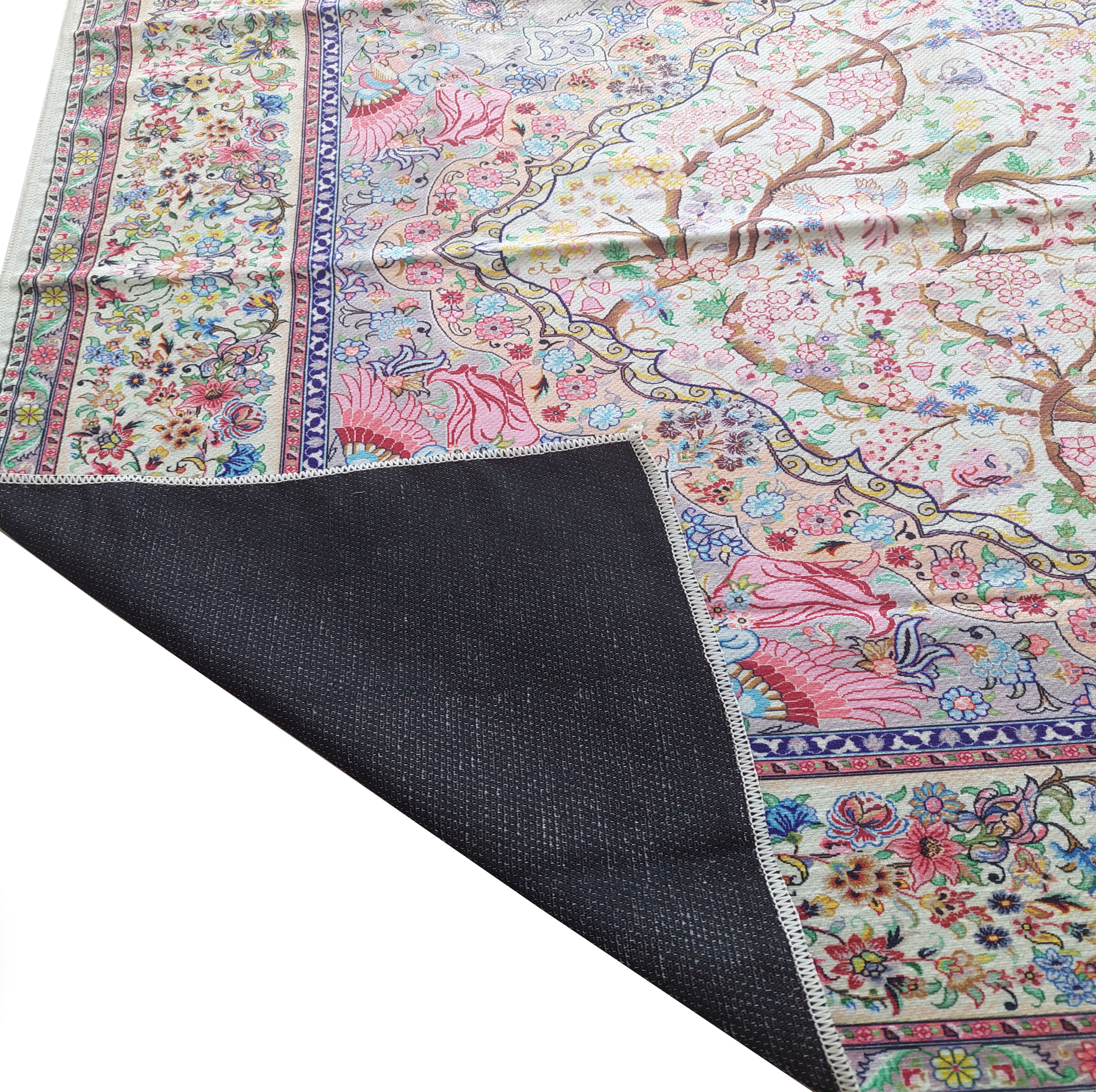 رومیزی مخمل طرح ترمه کد 150