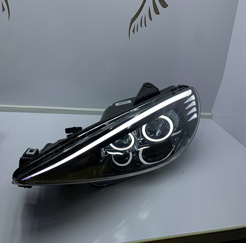 چراغ جلو خودرو گروه پژوهش صنعت مدرن مدل باکستر مناسب برای پژو 206 بسته دو عددی