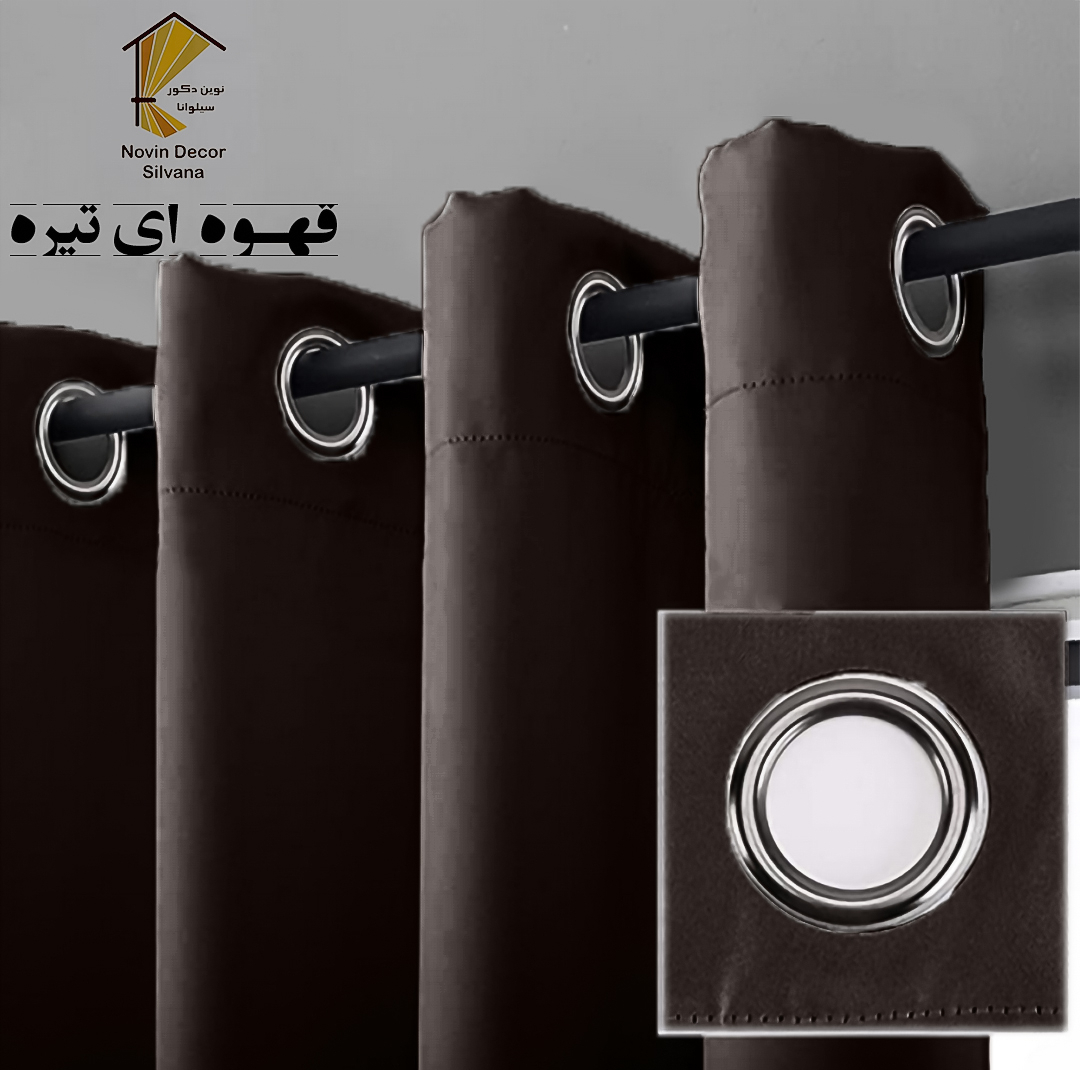 پرده نوین دکور سیلوانا مدل کتان NY31 سایز 280x140 سانتی‌متر