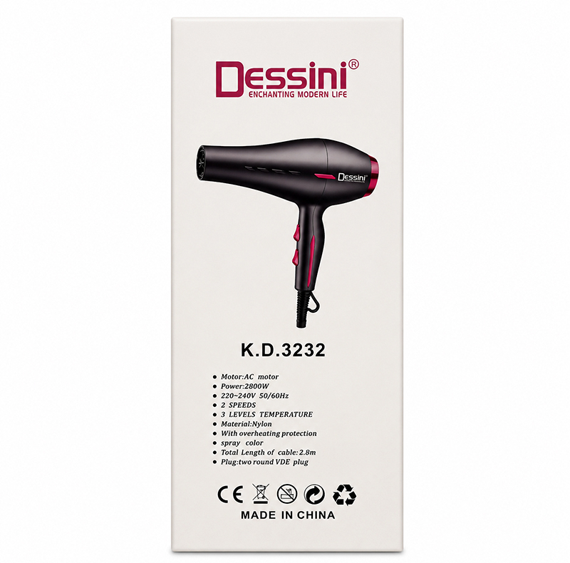 سشوار حرفه ای 2800وات دسینی مدل K.D.3232