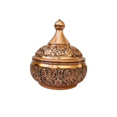 قندان مسی مدل قلم زنی کد ZH418.1