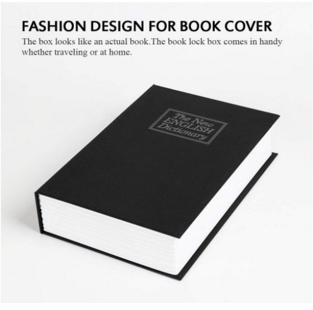 گاوصندوق مدل کتابی طرح دیکشنری قفل رمزدار وزن 1 کیلوگرم