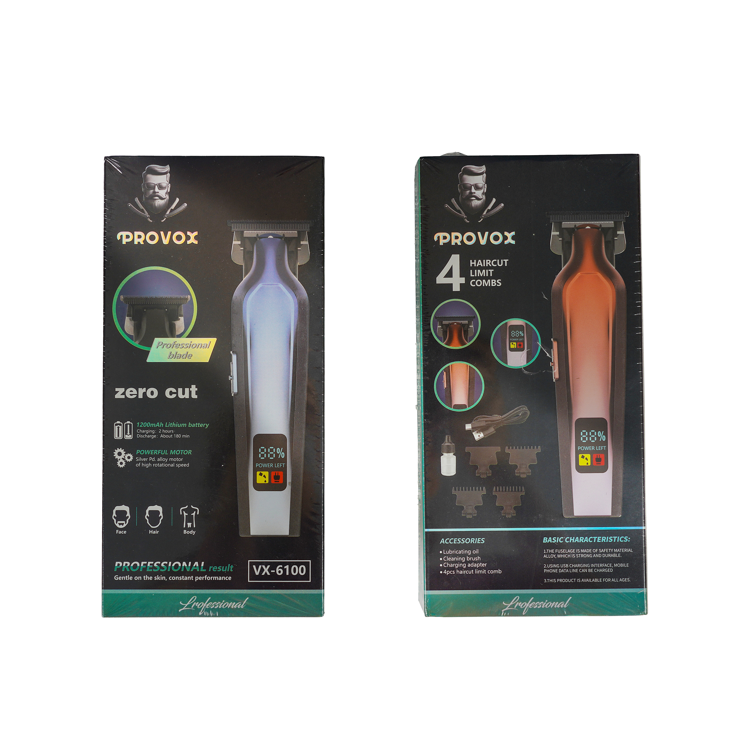 ماشین اصلاح موی صورت شارژی پرو وکس مدل VX-6100