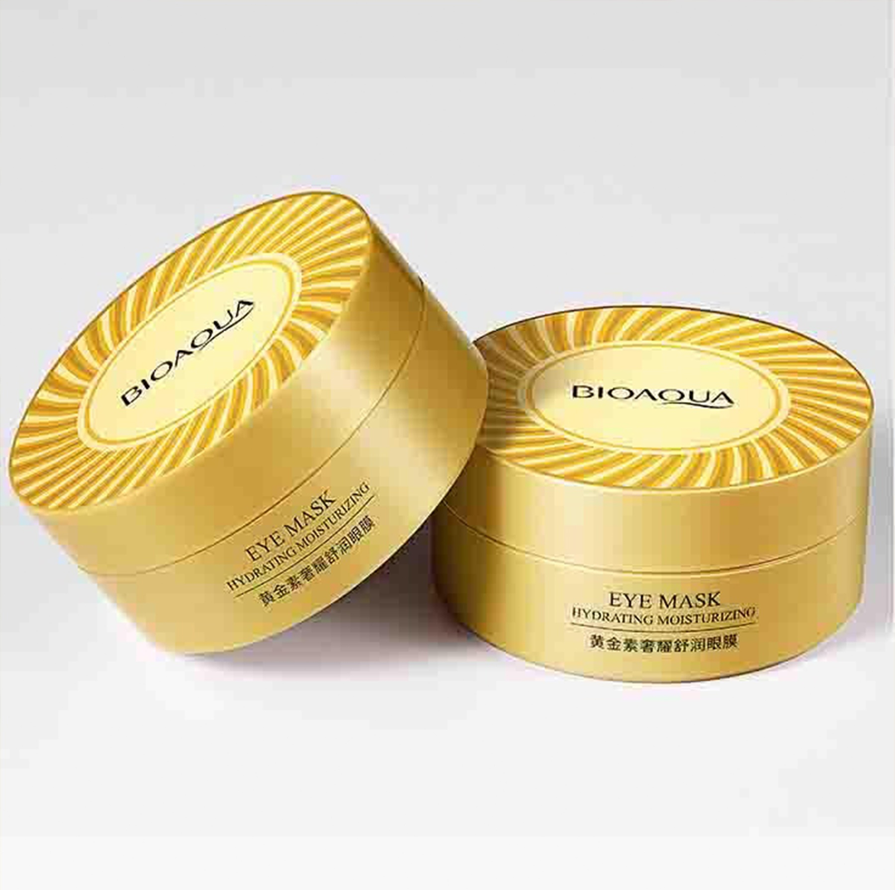 ماسک زیر چشم بایو آکوا مدل HYDRATING MOISTURIZING حجم 80 میلی لیتر بسته 60 عددی