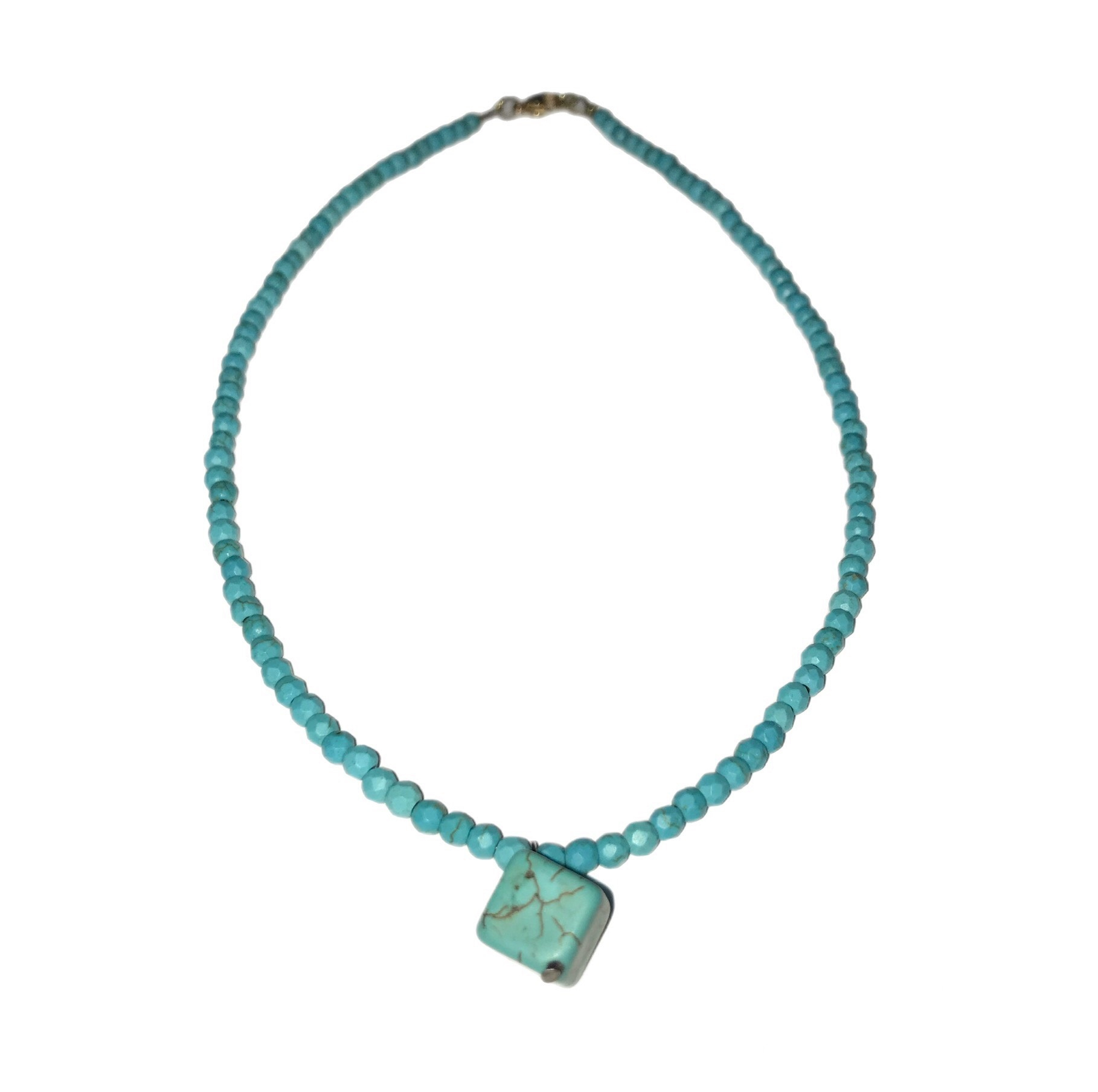 گردنبند مدل سنگ فیروزه کد SN-344