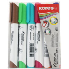 ماژیک وایت برد 6 رنگ کورس مدل K-Marker XW1