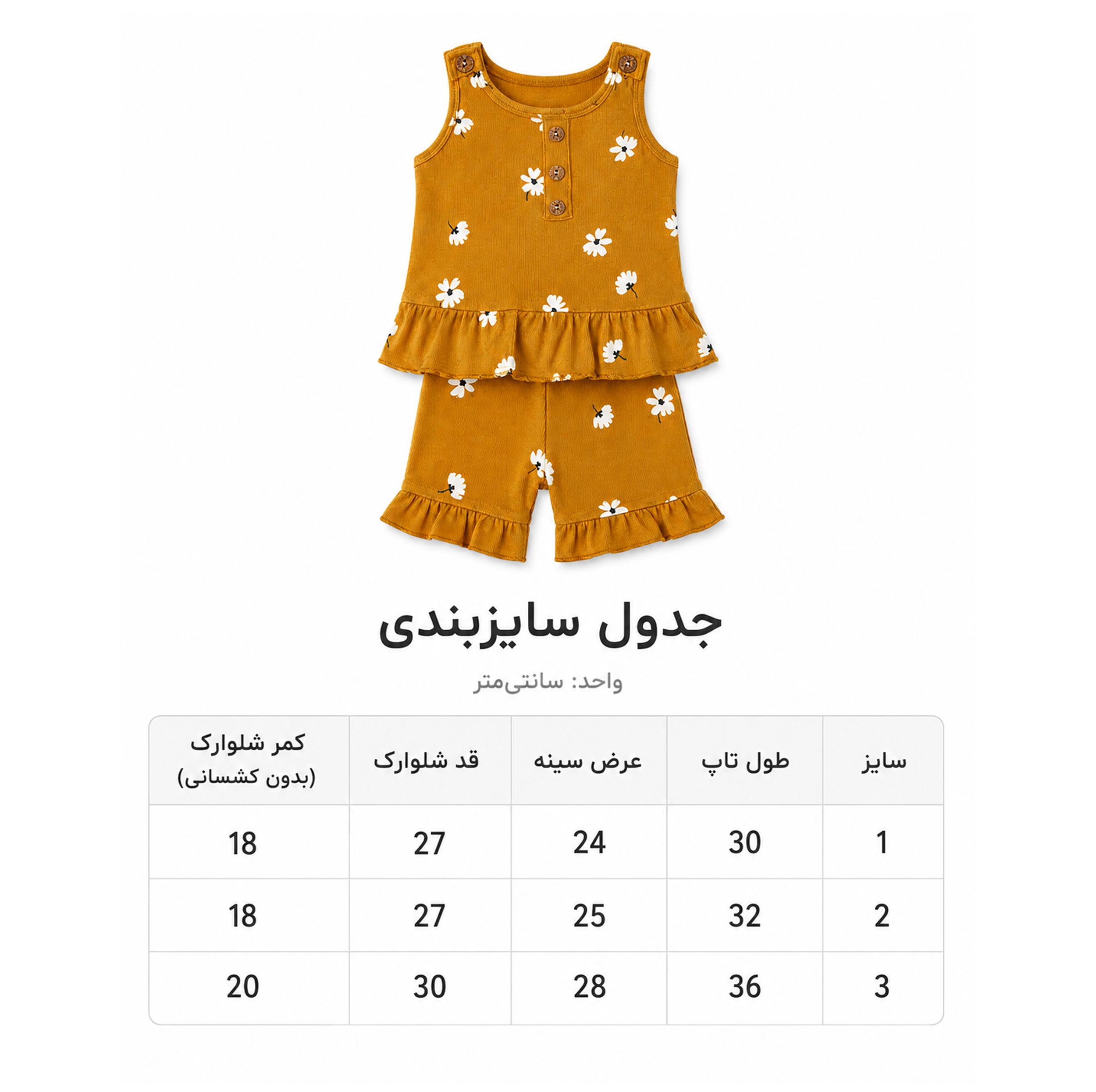 تاپ و شلوارک نوزادی مدل شکوفه 1150011411500115