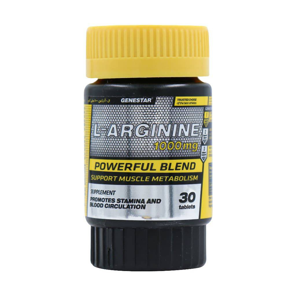 قرص ال آرژنین ژن استار - 1000 میلی گرم بسته 30 عددی
