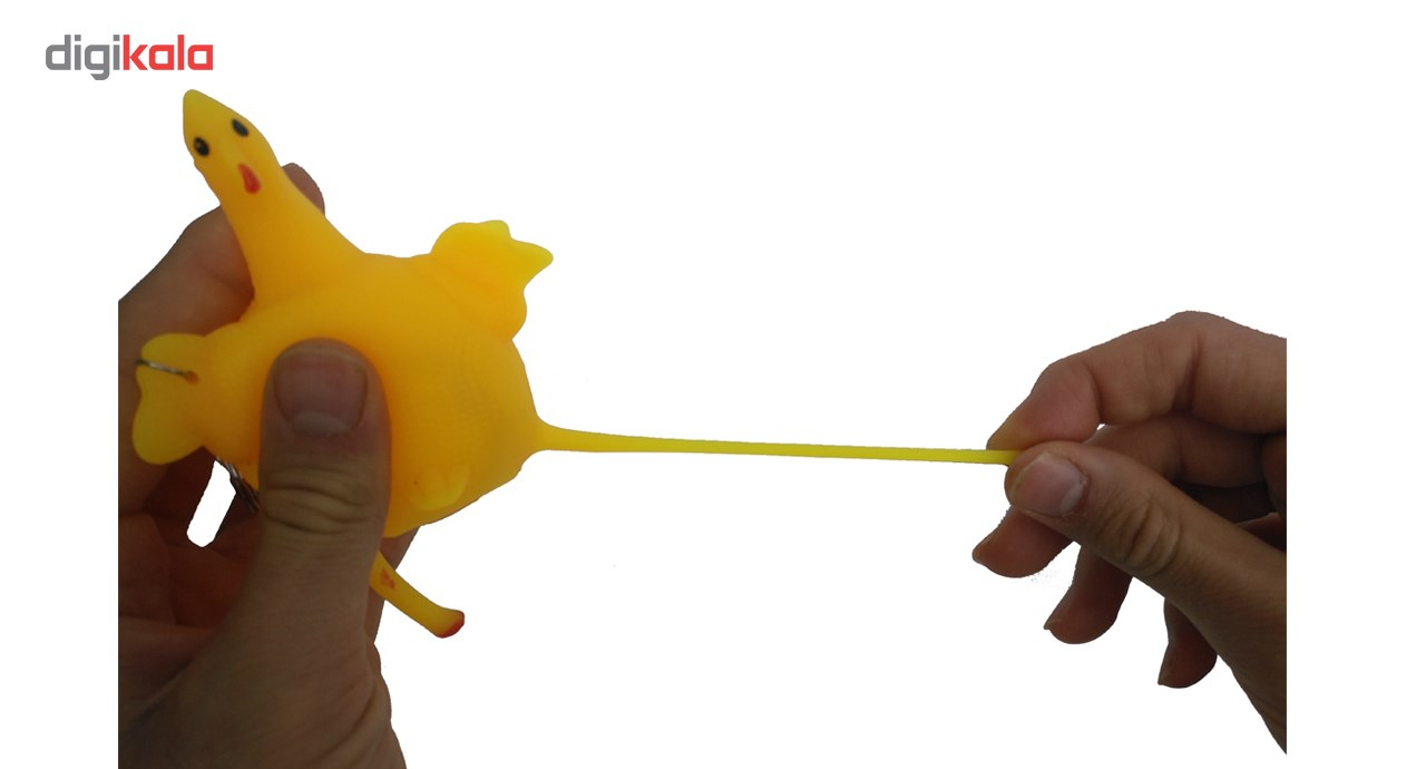 مرغ تخم گذار ضد استرس مدل Chicken Squishy بسته 3 عددی
