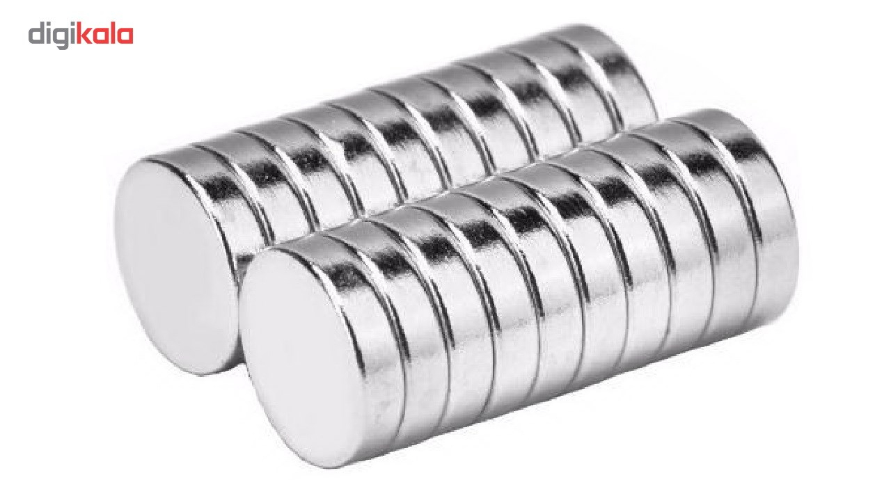 آهن ربای نیودیمیوم 8x3 مدل دیسکی بسته 20 عددی
