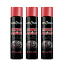 اسپری واکس لاستیک خودرو دوپلی کالر مدل shine حجم 300 میلی لیتر مجموعه 3 عددی