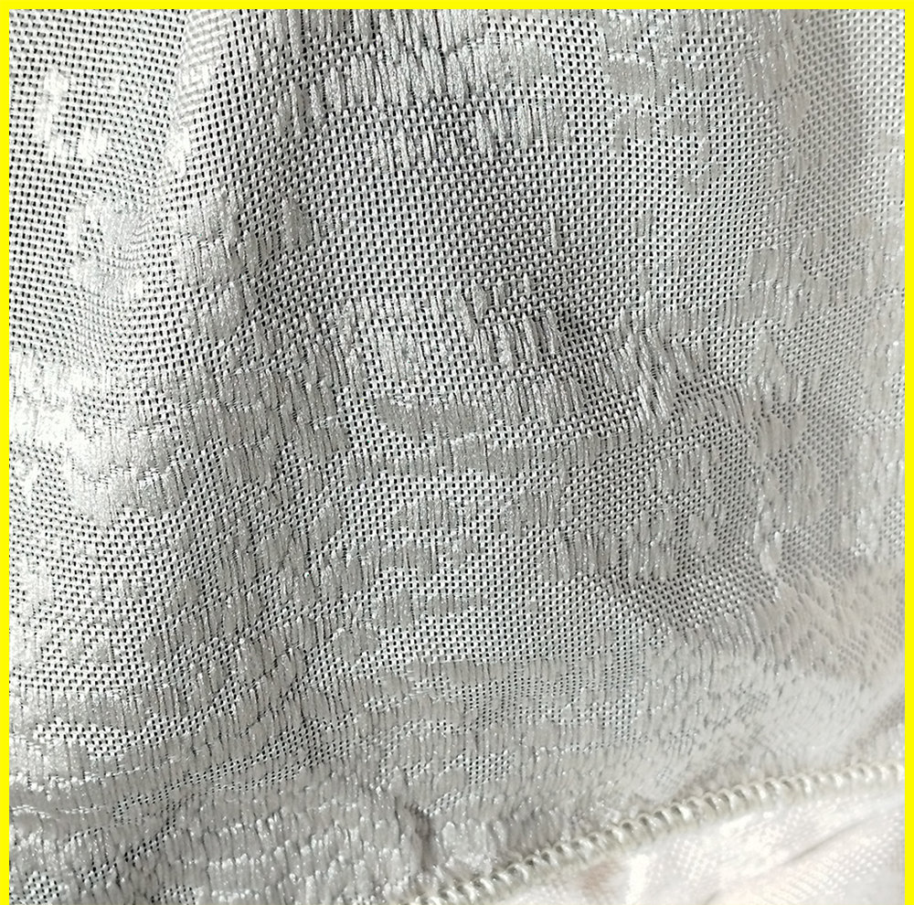 پرده تیکو دکو مدل دوخت ساده حریرکتان ژاکارت طرح محو سایز 280 × 800 سانتیمتر