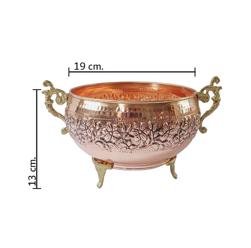 آجیل خوری مسی مدل اطلس کد  ZH434.3