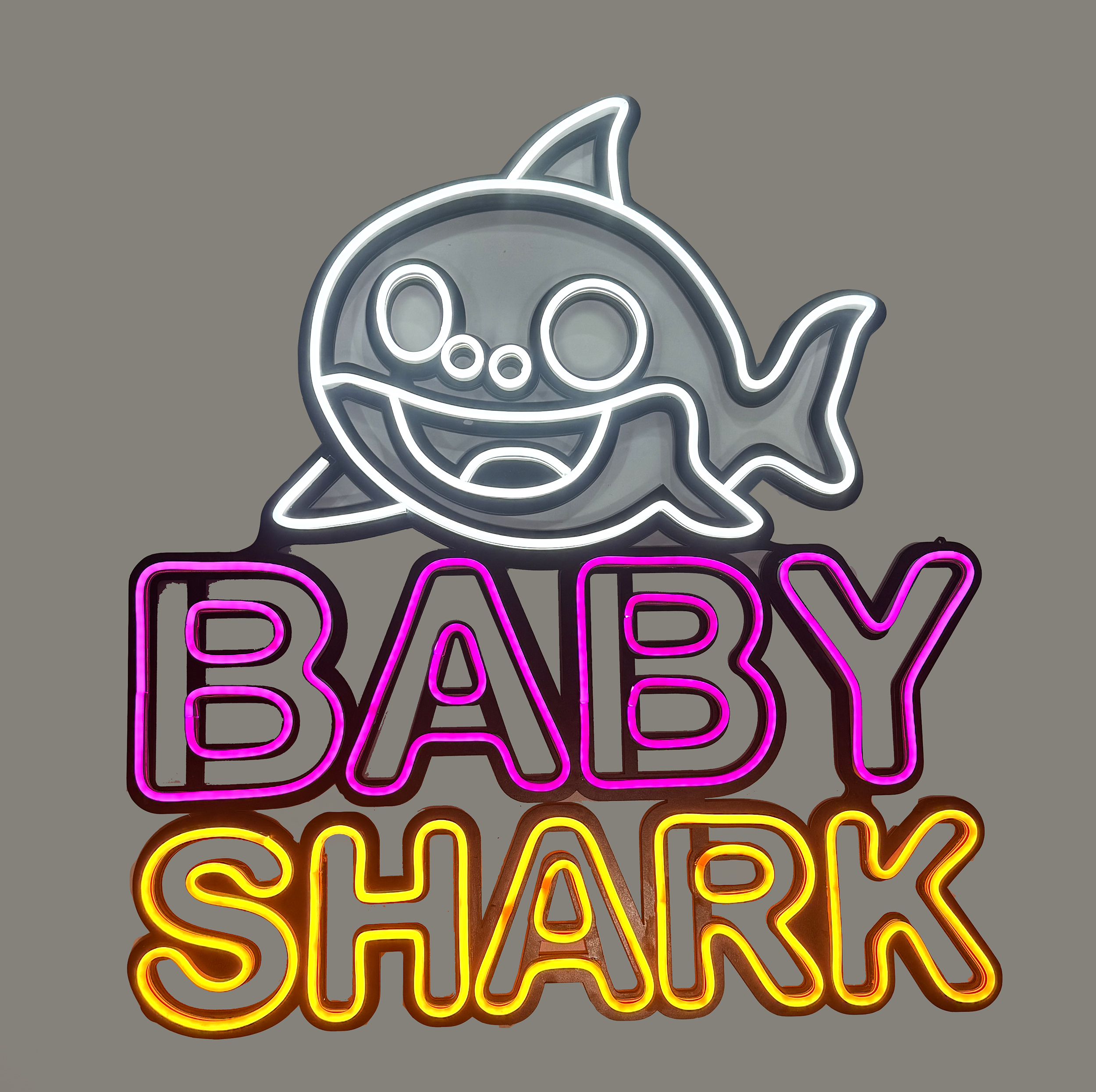 چراغ نئونی مدل baby shark