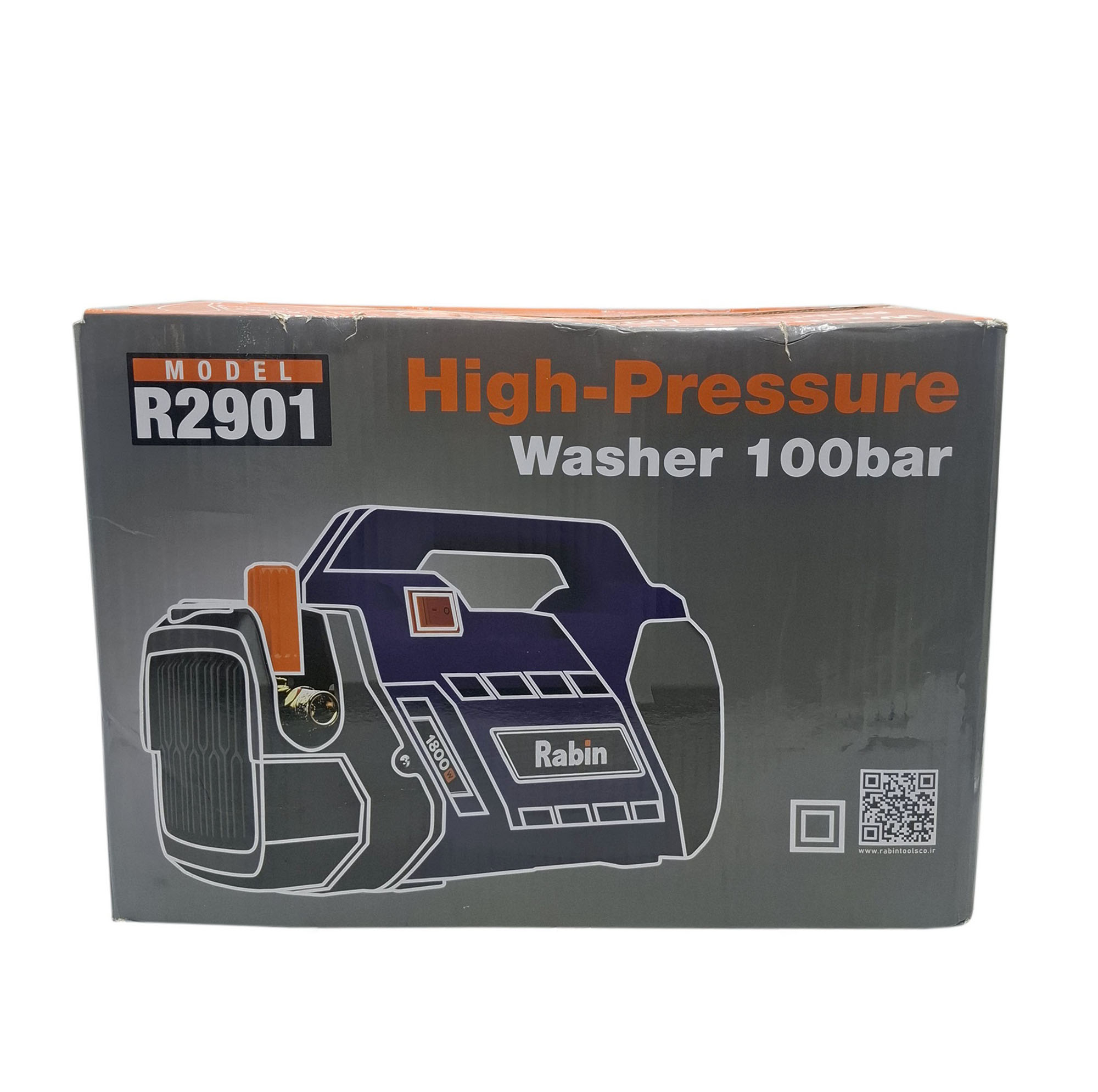 کارواش دینامی صنعتی 100 بار 1800 وات رابین مدل R2901