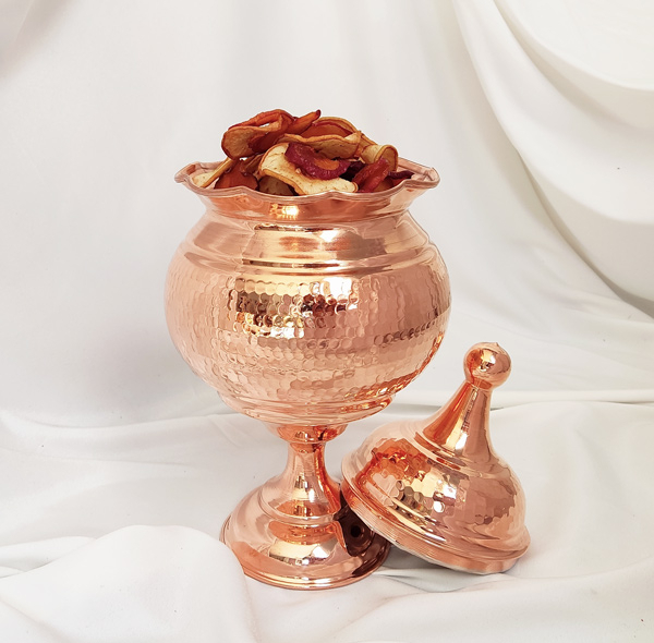 آجیل خوری مسی مدل لاله کد ZH282.2