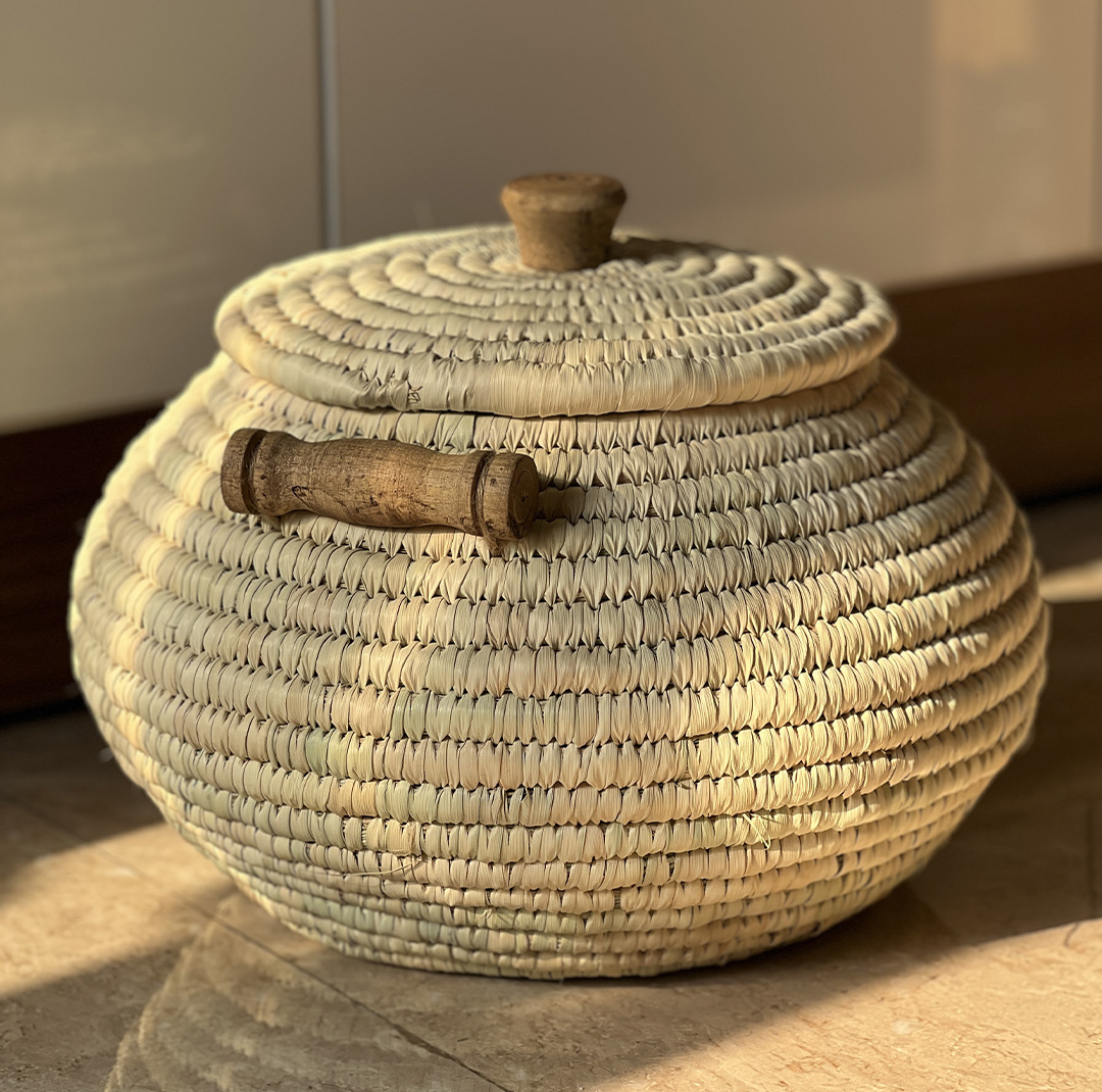 سبد کپو بافی مدل خمره کد 10