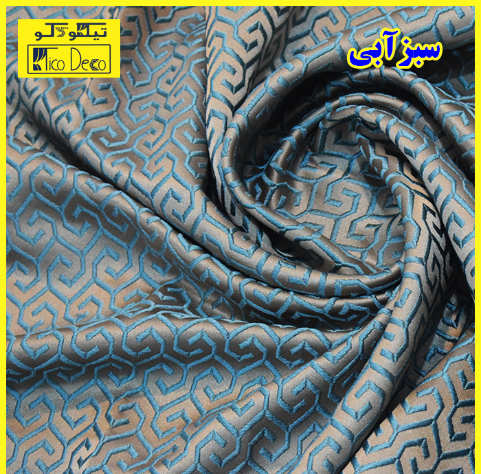 پرده پانچ تیکو دکو مدل ساتن ژاکارت طرحدار ابریشم بافت دار سایز 280x300 سانتیمتر