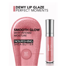 لیپ گلاس براق فلورمار مدل Dewy Glaze شماره 27 رنگ رز مرواریدی