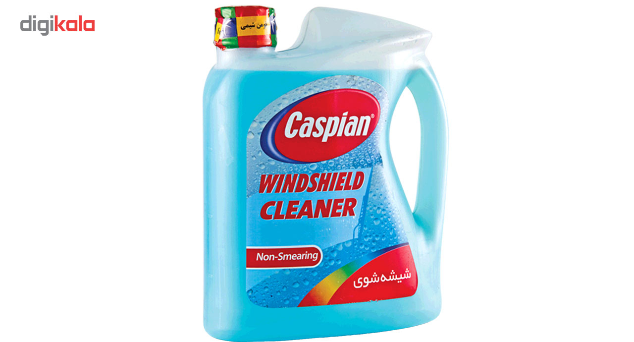 محلول شیشه شوی خودرو کاسپین مدل Non-Smearing حجم 4 لیتر بسته 2 عددی