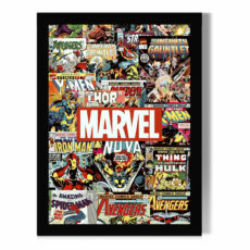 تابلو مدل دیواری طرح لوگو مارول | Marvel کد FD182