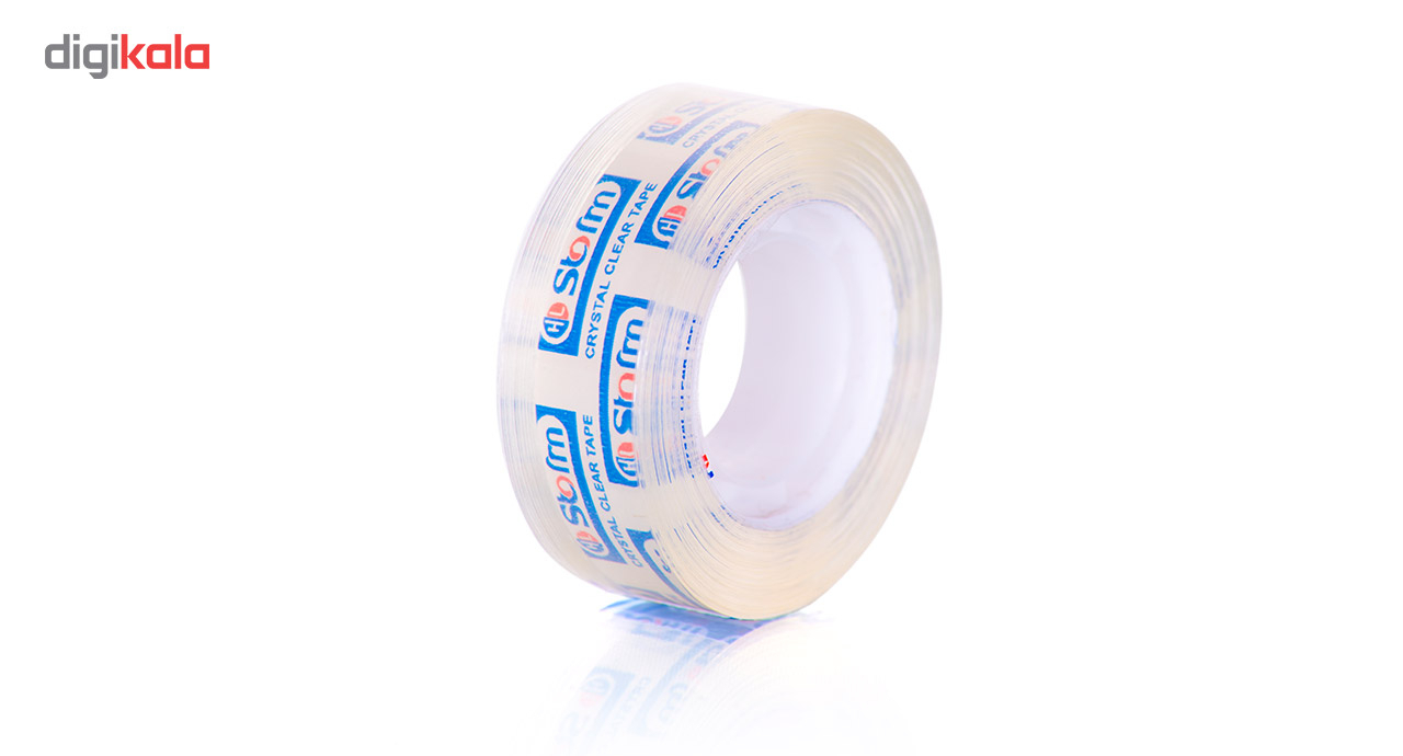 نوار چسب شیشه ای استورم مدل Crystal Clear بسته 10عددی کد HL-136
