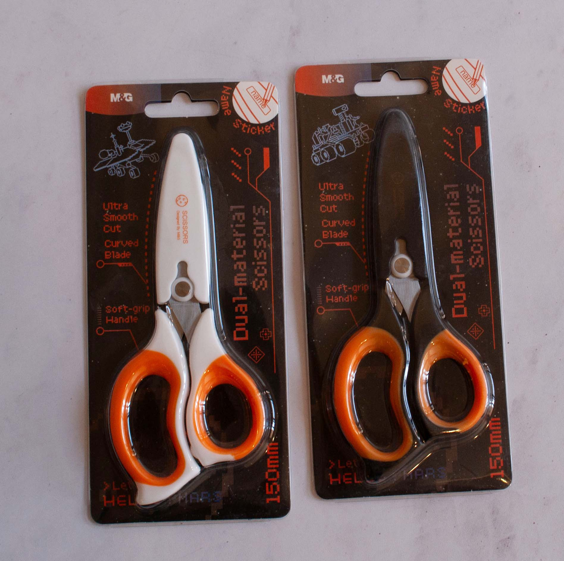 قیچی کاغذ غلاف دار ام اند جی مدل 150mm