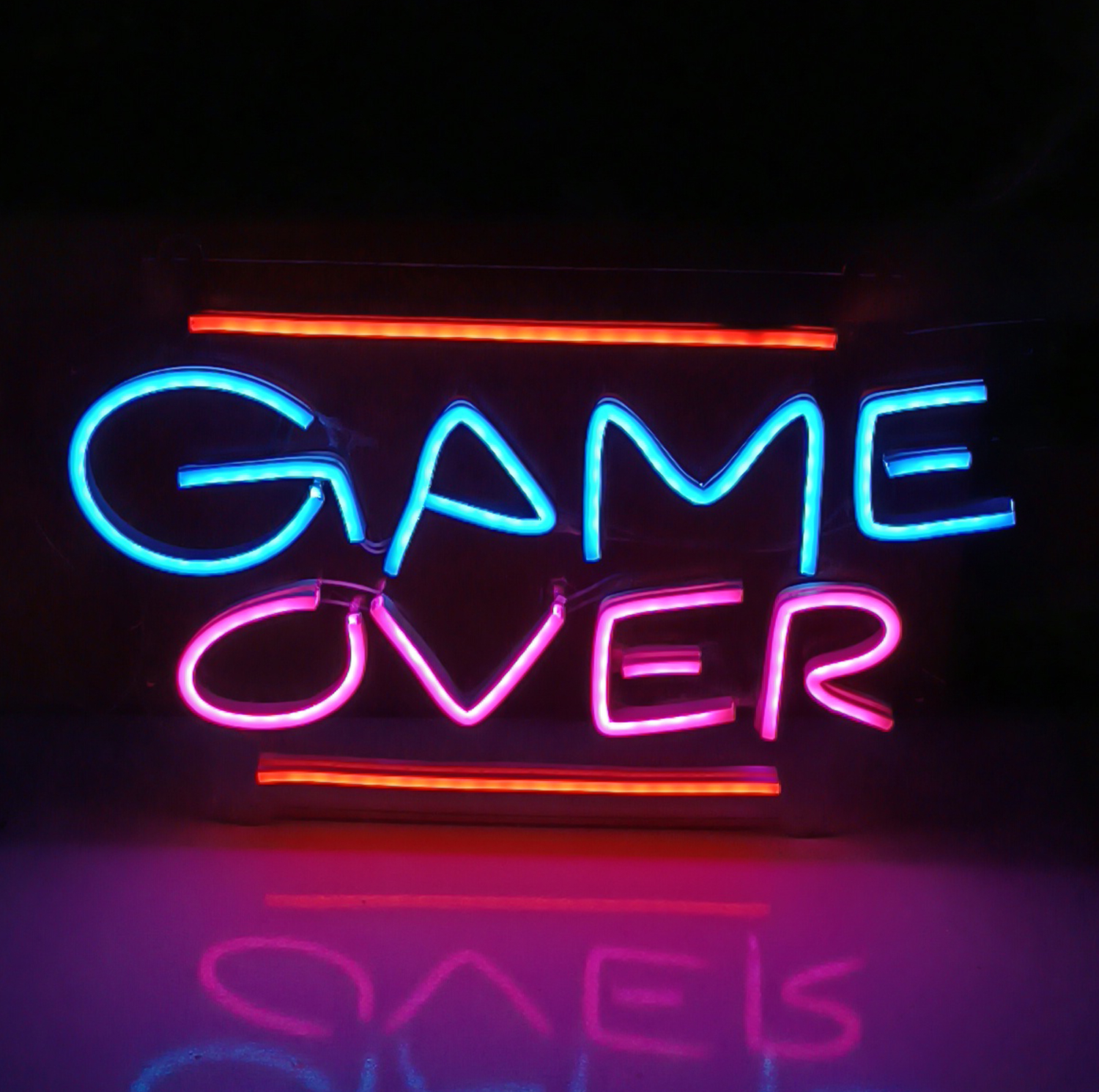 چراغ نئونی طرح Game Over کد 2025