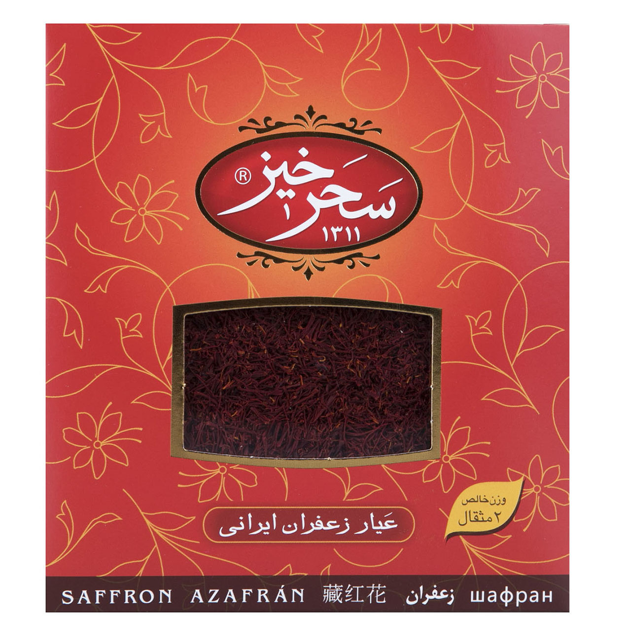 زعفران سرگل کادوئی سحرخیز مقدار 9.216 گرم